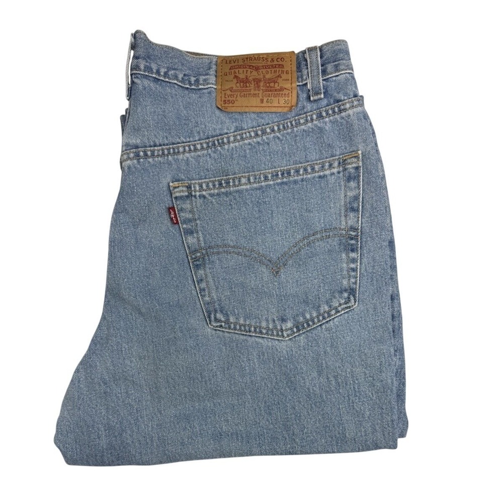 VTG Levi's 550 Men's Light Wash Demin GRUNGE Y2K 36x29 Relaxed Fit‎